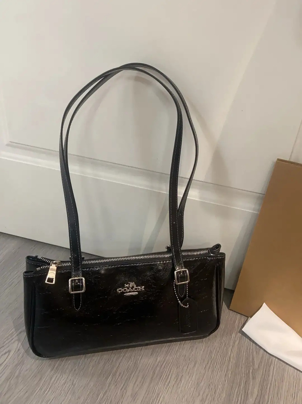 Coach black shoulder bag